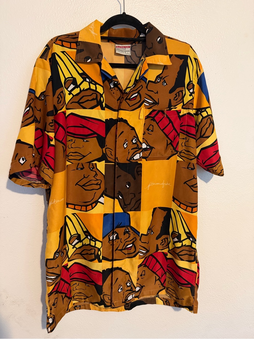 Platinum FUBU Men's L Fat Albert Short Sleeve Graphic Print 90’s Vintage Y2K